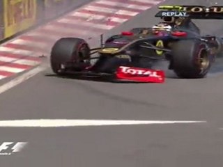 Formule 1 Monaco 2011 FP 2  Crash Petrov