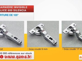 Charniere invisible salice 800 avec amortisseur