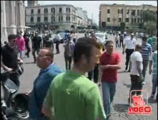 Pompei (NA) - Gli operai Fincantieri