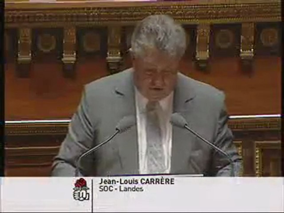 Debat sur la politique forestière : intervention de JL Carrè