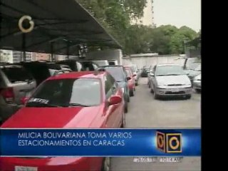 Estacionamientos con milicianos