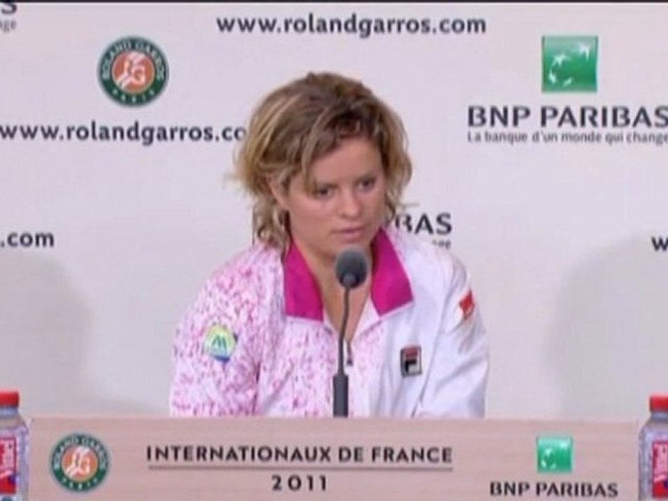 Clijsters - habe wegen Selbstzweifeln verloren
