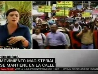 Movimiento magisterial se mantiene en las calles de Honduras