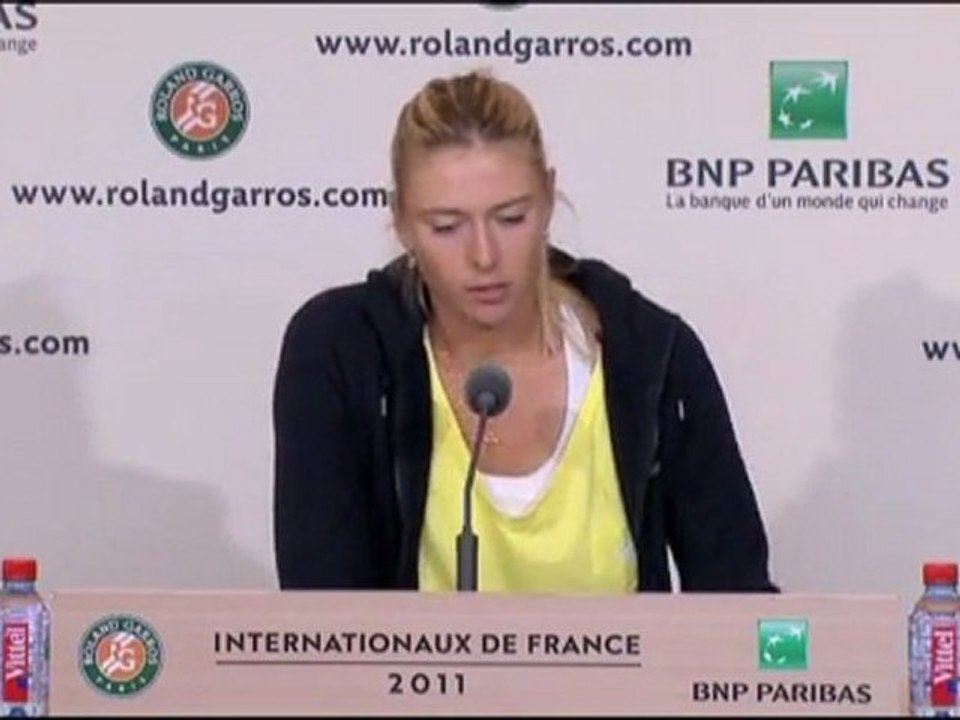 Sharapova - am Anfang nicht in Form