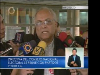 CNE se reúne con partidos políticos