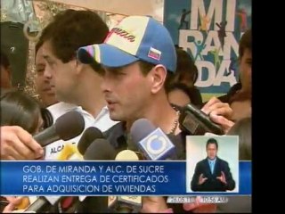 Entregan títulos de propiedad en Miranda