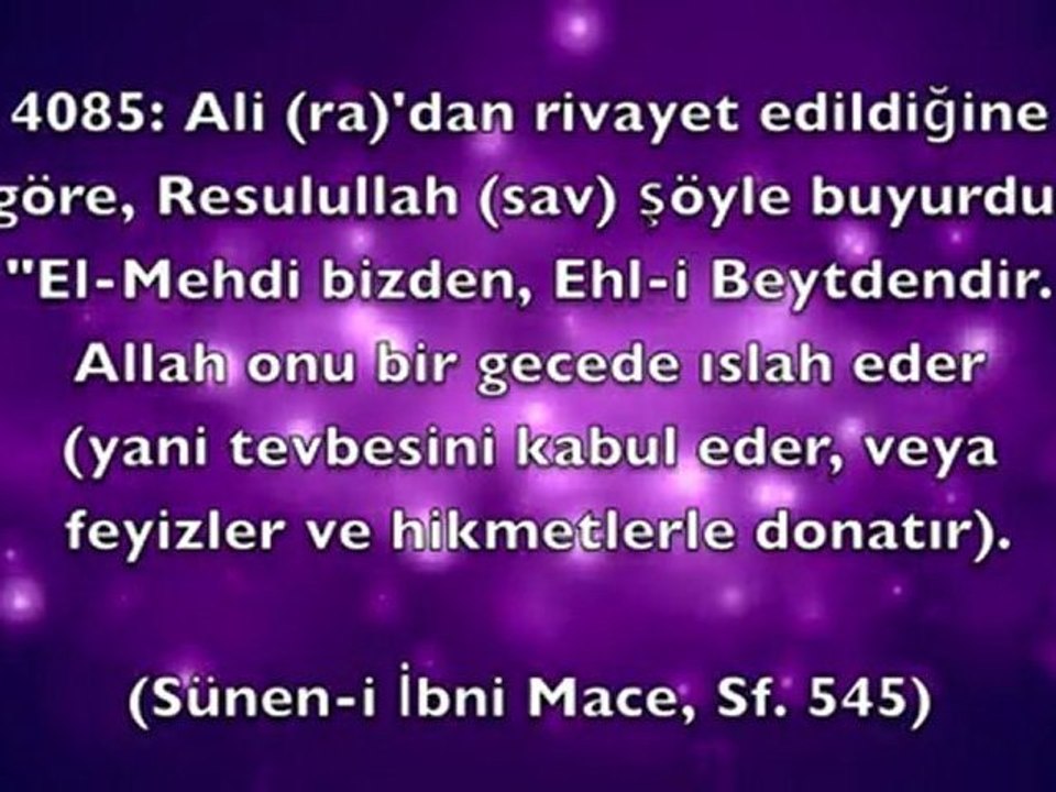 Kütüb-i Sitte'de Hz. Mehdi ve Hz. İsa