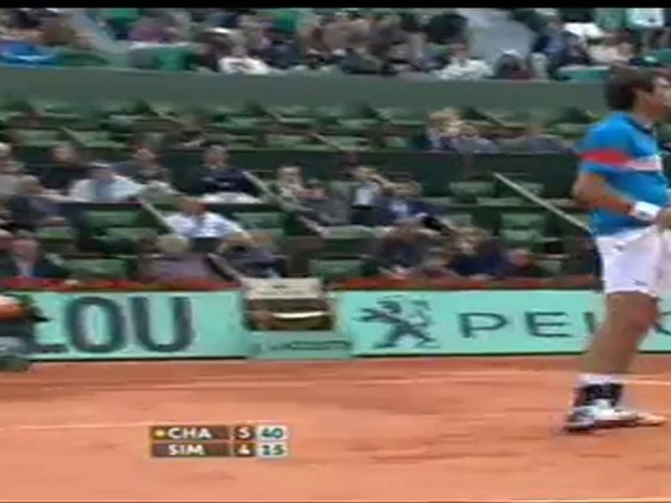 Chardy × Simon set 1 point