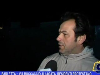 BARLETTA | Via Boccaccio allagata, residenti protestano