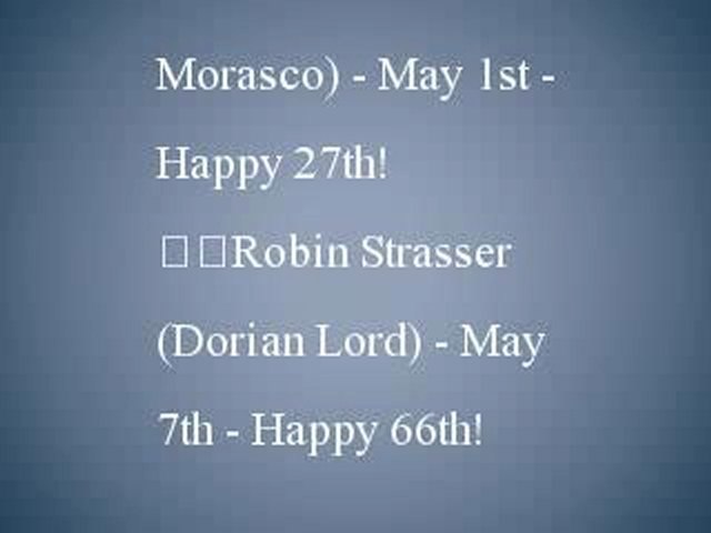 Happy Birthday May Stars!