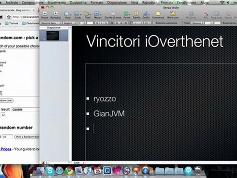 Risultati contest iOverthenet