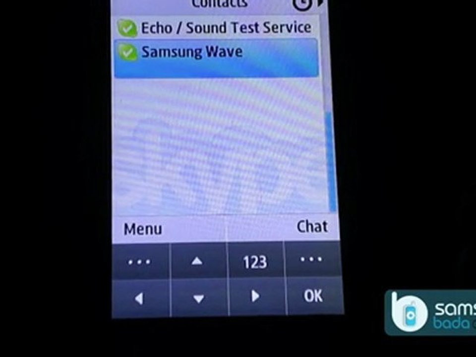 Skype for Bada - (Java) Demo on Samsung Wave II 8530