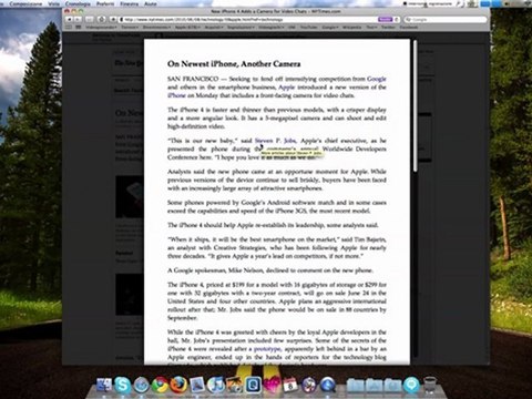 Safari 5 - Piccolo tour delle nuove funzioni