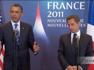 G8 de Deauville : N.Sarkozy et B.Obama