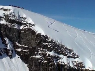 Prise de vues aériennes / Session de speed riding en caméra embarquée par hélicoptère