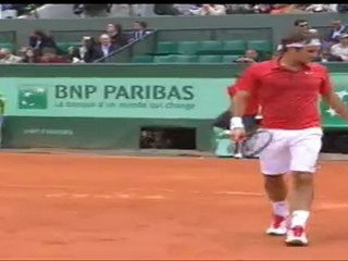 Federer × Tipsarevic set 2 point