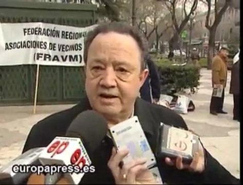 Protesta por la contaminación atmosférica en Madrid