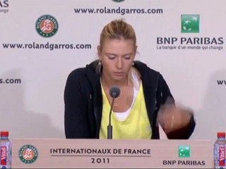 Sharapova y a "cru jusqu'au bout"