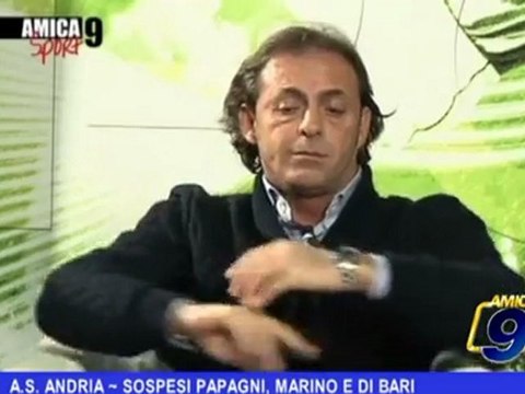 A.S. ANDRIA | Sospesi Papagni, Marino e Di Bari