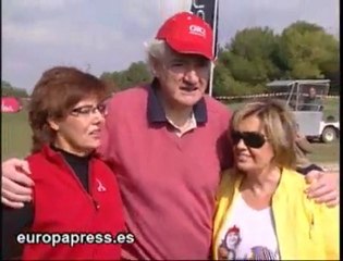 María Teresa Campos y Luis del Olmo,  golfistas por un día