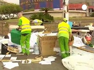 Student protesters hospitalised in Barcelona