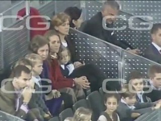 La Familia Real, juntos en el tenis