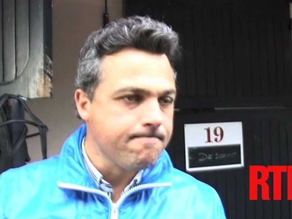 Grandissime favori du quinté de samedi 28 mai à Enghien, Leading Lantern (N.7) est en forme comme l'explique son entraîneur au micro de Bernard Glass.