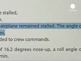 Air France jet stalled in mid air