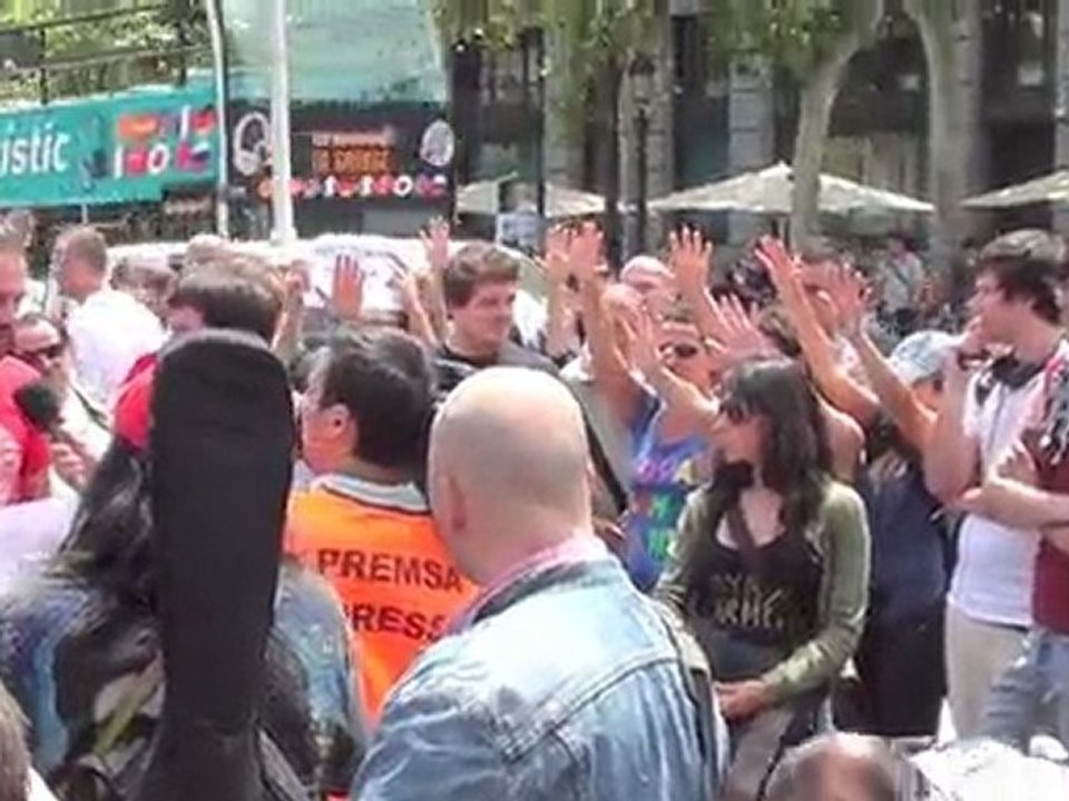 #acampadabcn  Plaza Catalunya 27 mayo 2011