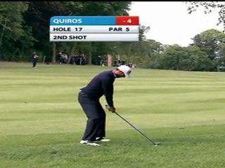 Quirós, líder empatado a golpes con Manassero y Donald