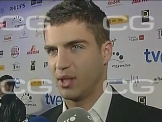 Maxi Iglesias, totalmente parco en palabras