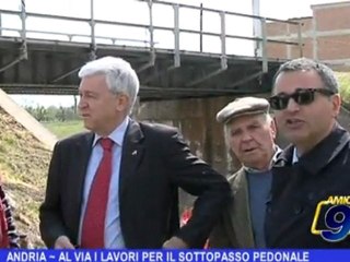 ANDRIA   Al via i lavori per il sottopasso pedonale