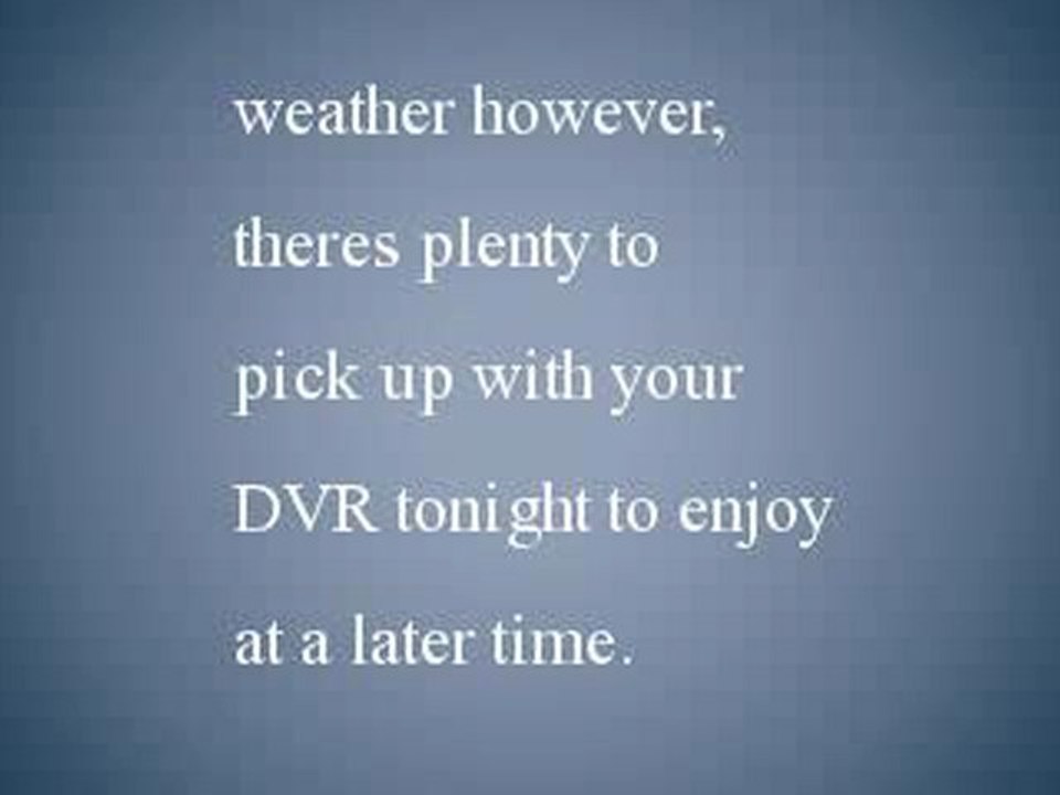 DVR Fodder for 3/21/2011