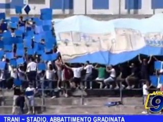 TRANI | Stadio, abbattimento gradinata