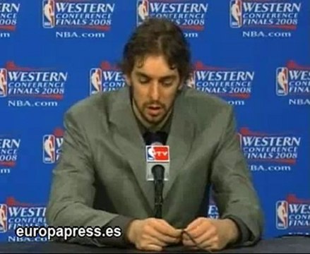 Pau Gasol, en la final de la NBA