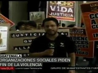 Protestas para exigir cese de la violencia en Guatemala