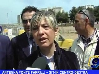 BARLETTA | Antenna ponte Parrilli, sit-in centro-destra