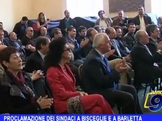 Proclamazione dei sindaci Bisceglie e Barletta