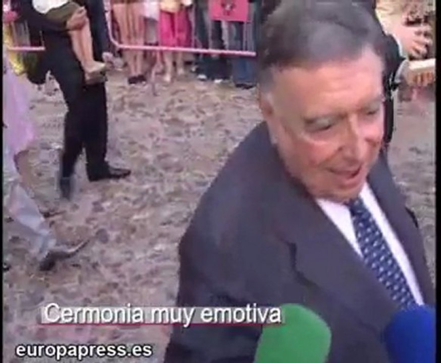 Luis María Ansón junto a Amelia Bono y Manuel Martos