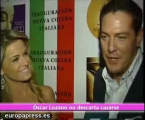 Óscar Lozano, muy enamorado