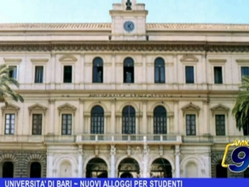 Università di Bari | Nuovi alloggi per studenti