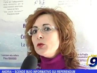 Andria   Scende buio informativo sui referendum