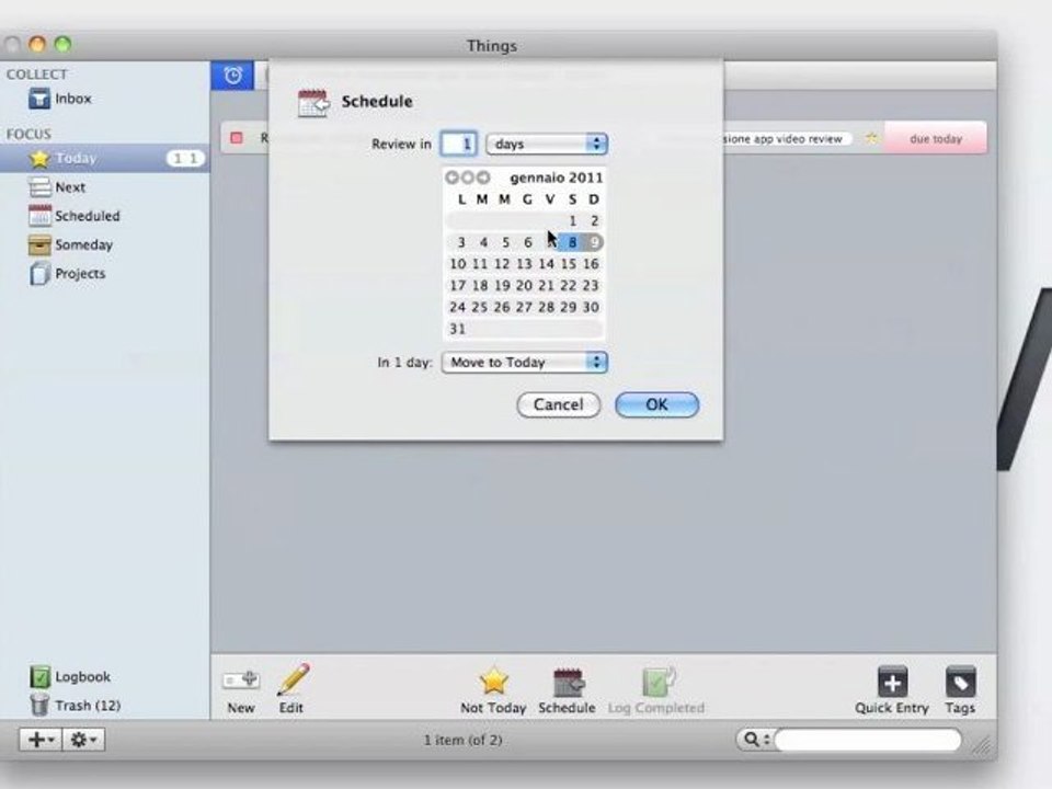Things for Mac - Mac App Store - Recensione