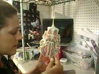 Carving Extravagant Candles wedding