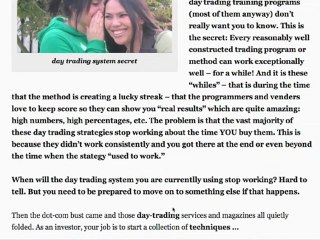 Day trading Strategies and Day Trading Systems: The Secret