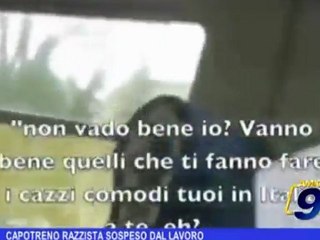 Capotreno razzista sospeso dal lavoro