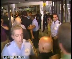 Cristiano Ronaldo escoltado por seguridad