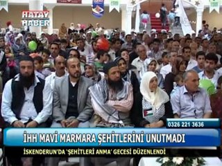 ihh marmara şehitlerini andı
