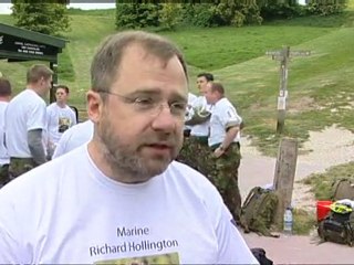 Yomping fundraiser for British soldiers