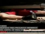 Abatidos tres presuntos miembros del cártel de Sinaloa